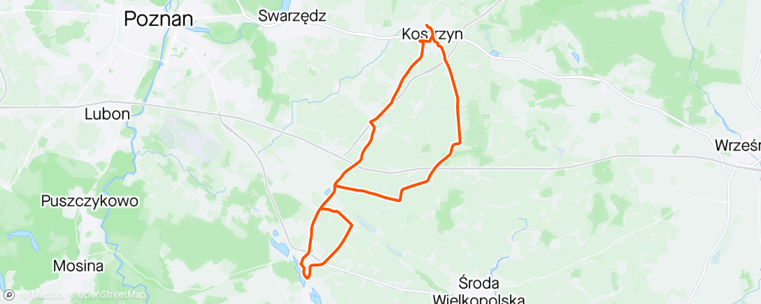 Map of the activity, Poranny przejazd
