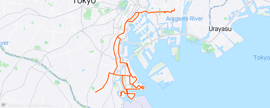 Map of the activity, OKT大井埠頭練❗
