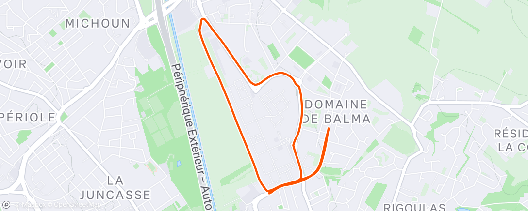 Mapa da atividade, Enfin sous les 6' au kilo sur une sortie,  pas arrivé depuis le confinement 🤯