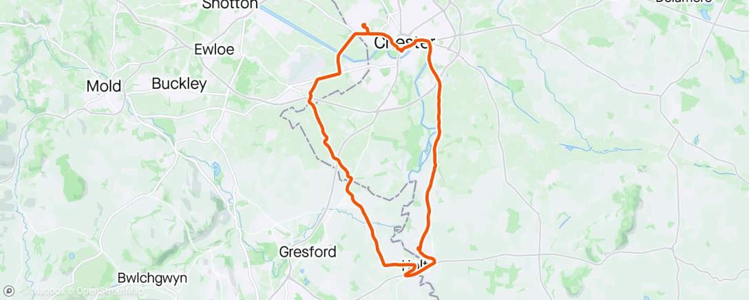 Map of the activity, Holt Loop