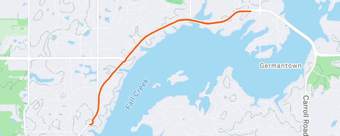 Map of the activity, Morning Run