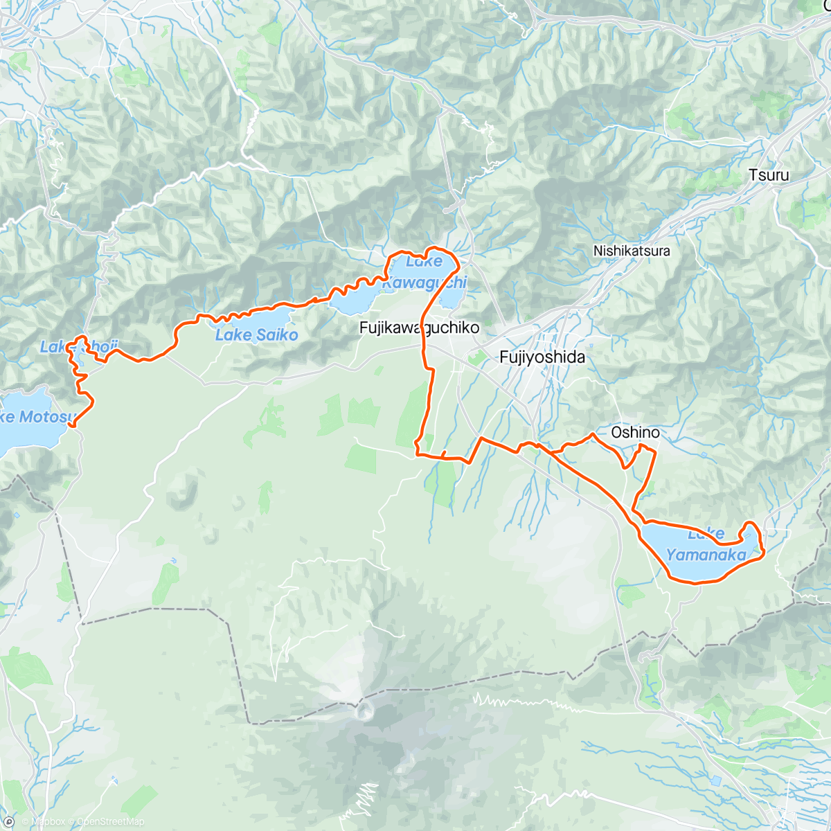 Mapa da atividade, 富士五湖ウルトラマラソン５LAKES
