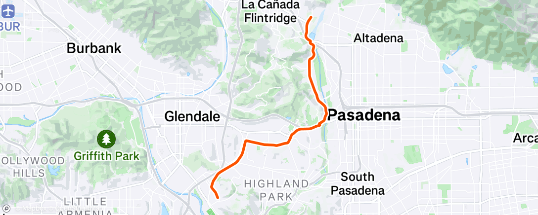 Map of the activity, Afternoon Ride