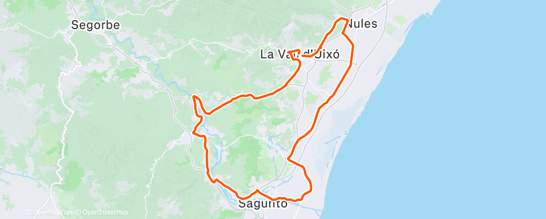 Map of the activity, Morning Ride