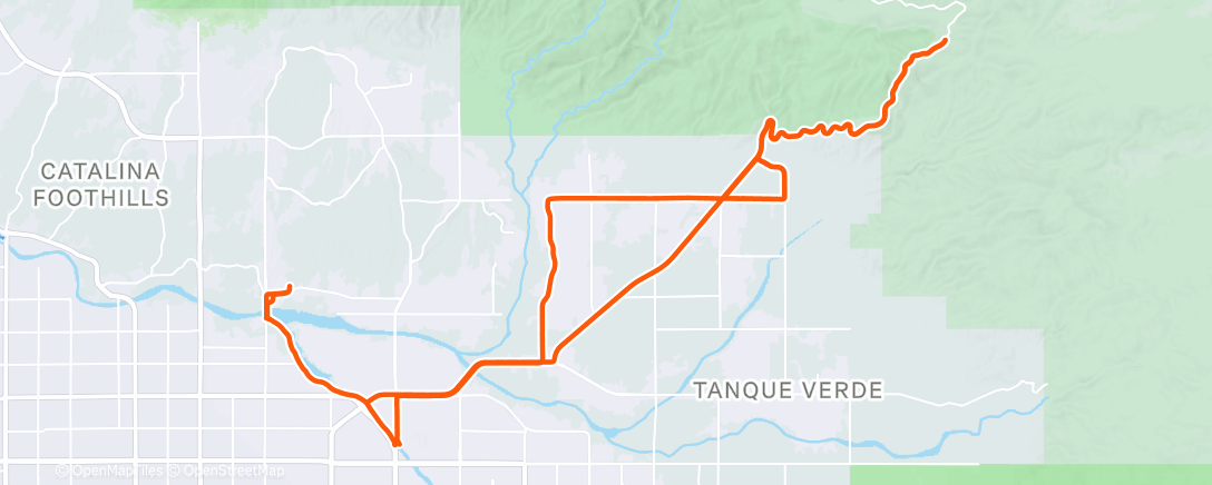 Map of the activity, Morning Ride