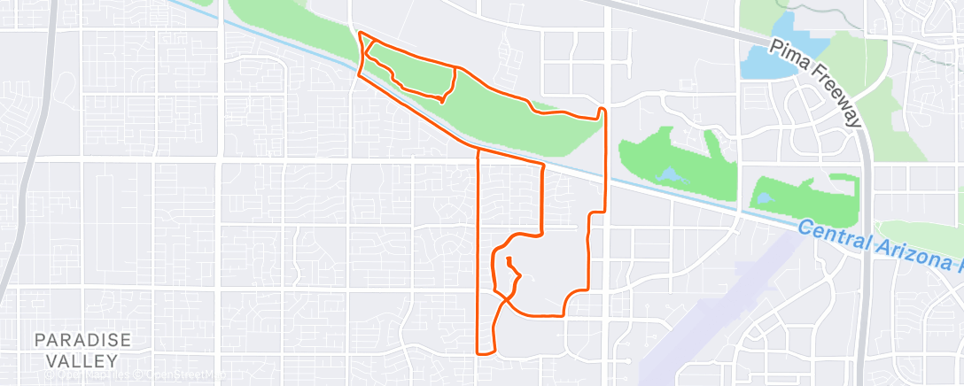 Map of the activity, Afternoon Ride