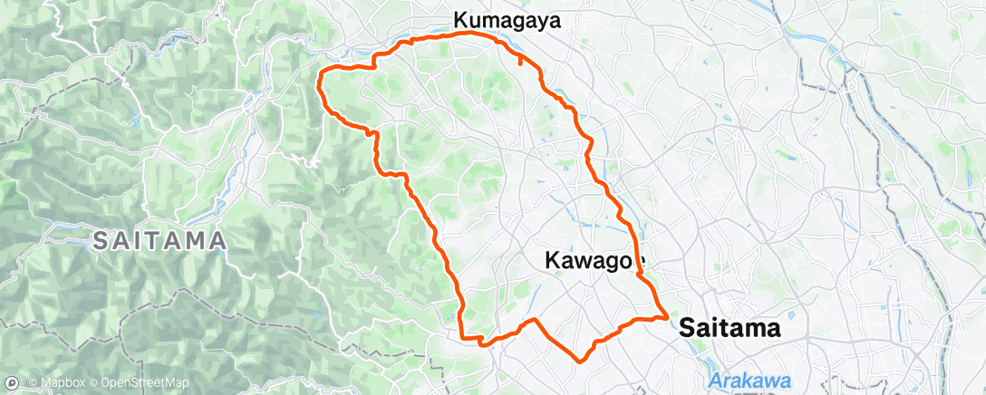 Map of the activity, Morning Ride