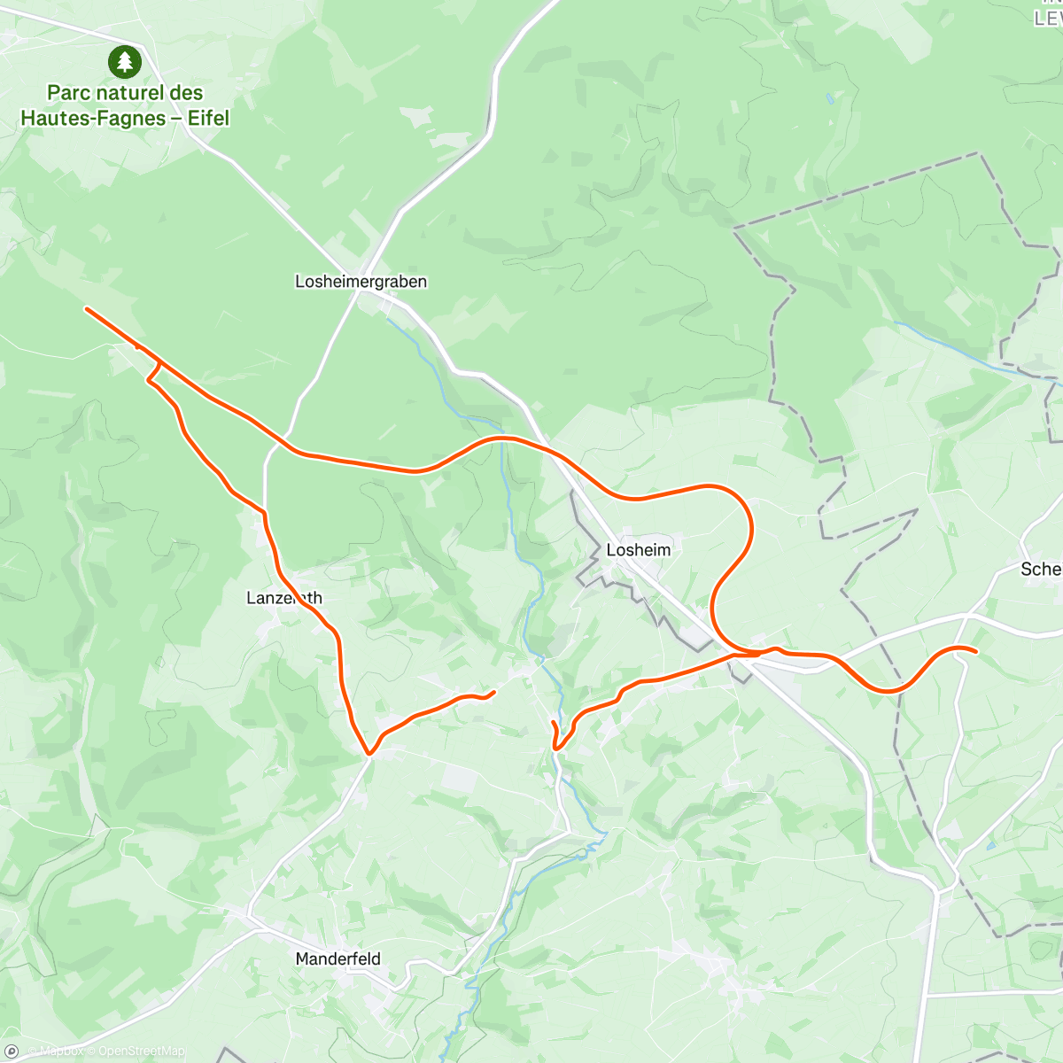 Map of the activity, Bisschen losfahren mit papa und Pedro
