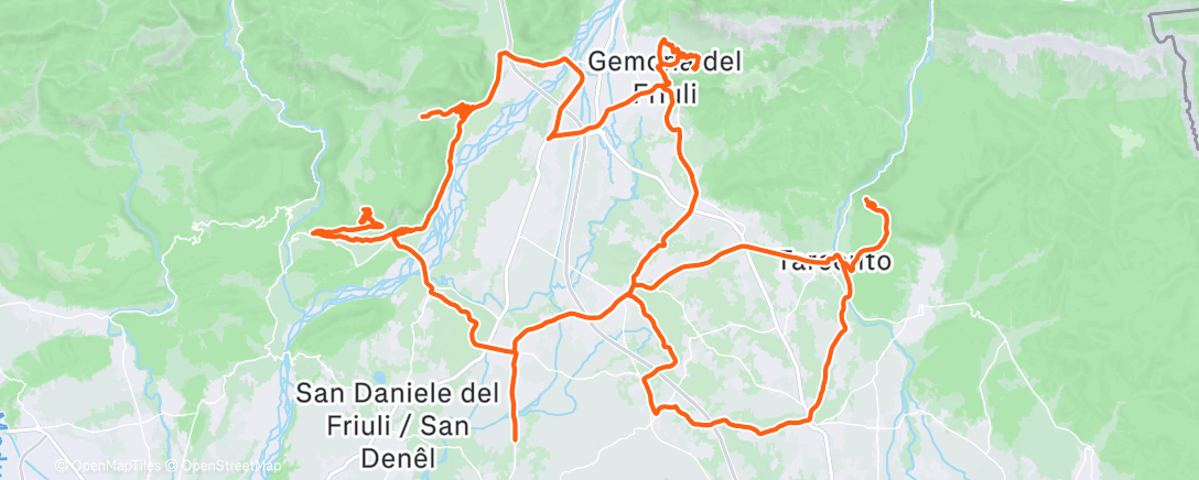 Map of the activity, Morning Ride