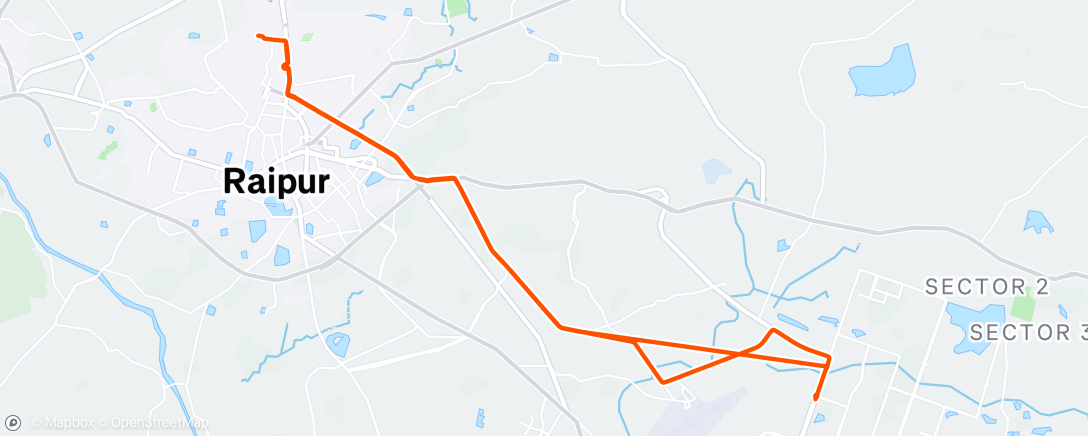 Map of the activity, Morning Ride