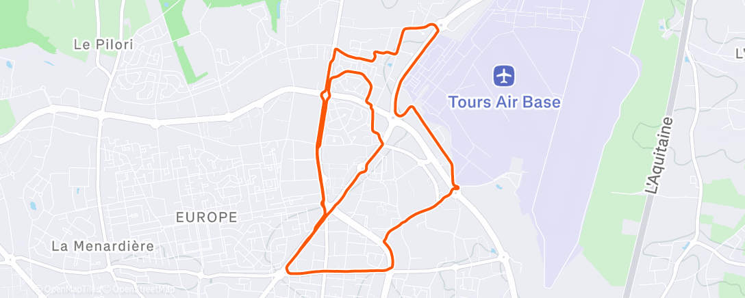 Карта физической активности (Morning Run)