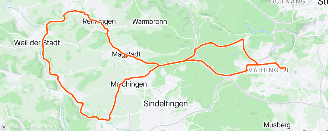 Mapa de la actividad (Schafhausen Ride)