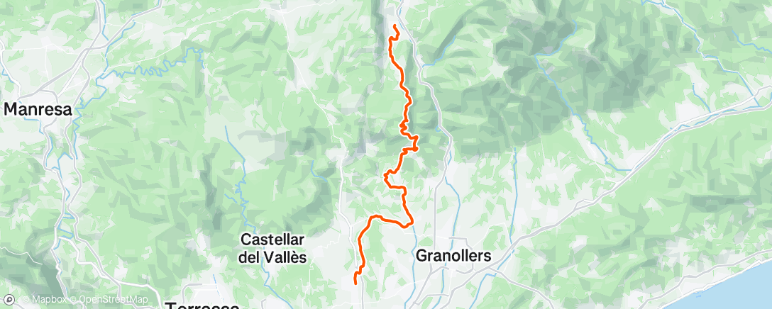 Map of the activity, Centellas / Palau