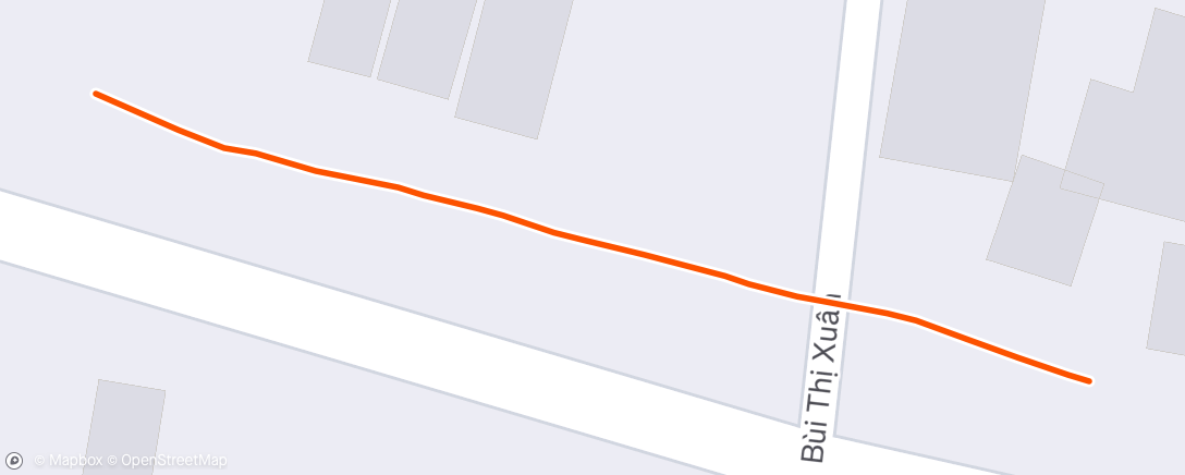 Map of the activity, Evening Run