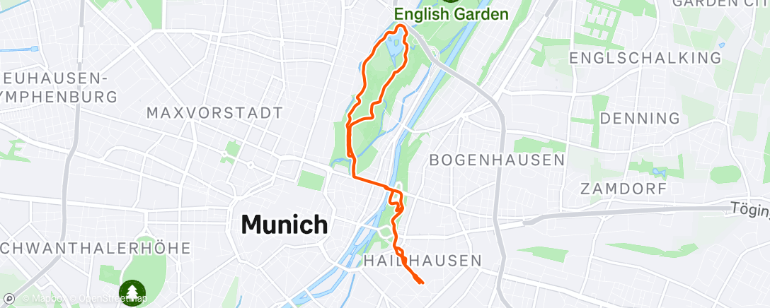 Map of the activity, Spaziergang am Morgen