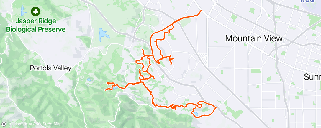 Map of the activity, 04/06/2024 Los Altos Hills