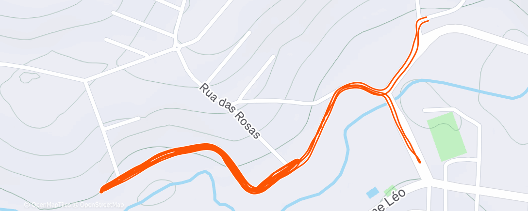 Map of the activity, Corrida matinal