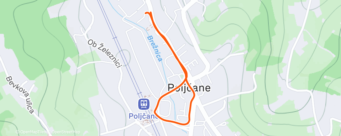 Map of the activity, Pre Happy Christmas Evening Walk in Snowfall Zero 0.0 Celzius,Republika Slovenija/Republic of SloveniaEU