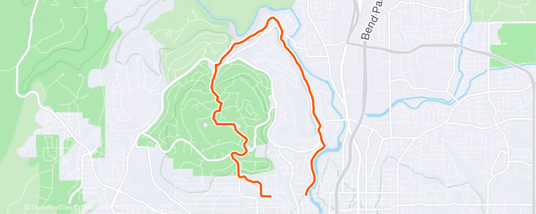 アクティビティ「Afternoon Run」の地図