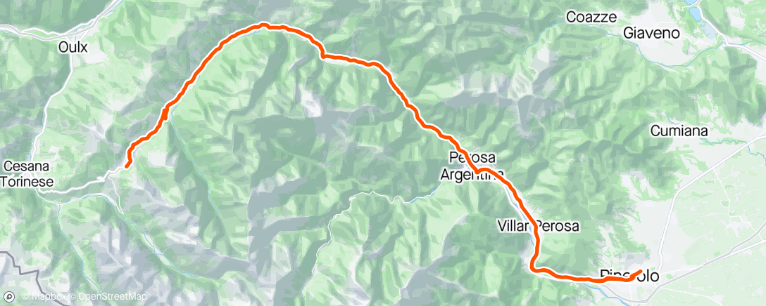 Map of the activity, Ritorno al sestriere