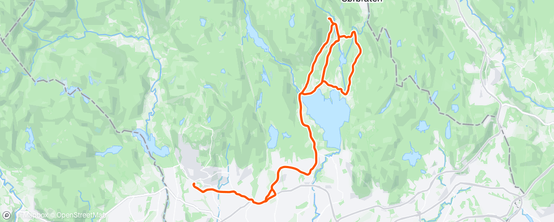 Map of the activity, Afternoon Ride