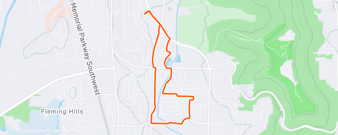 Map of the activity, Jones Valley Loop