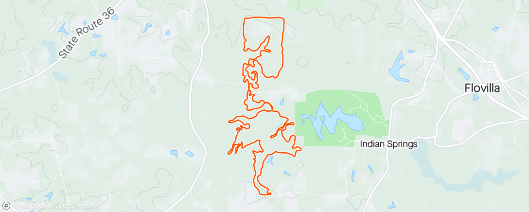 Map of the activity, Dauset Trails