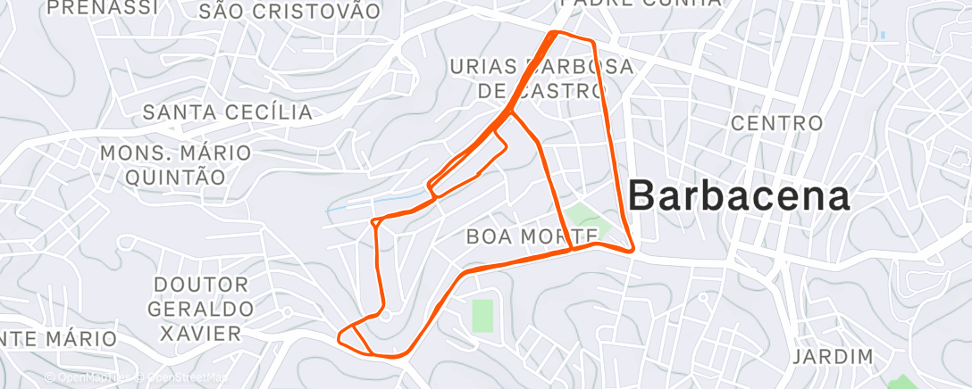 Map of the activity, 10k - 80 a 85%