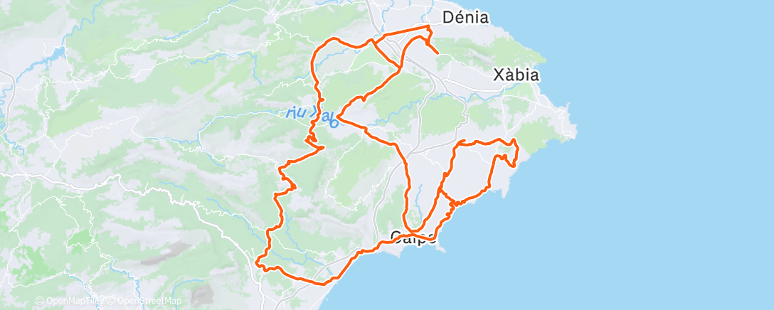 Mapa de la actividad, Morning Ride