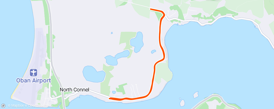 Map of the activity, Afternoon run.