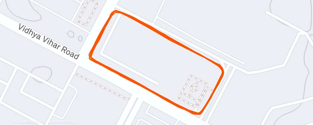 Map of the activity, Morning Run