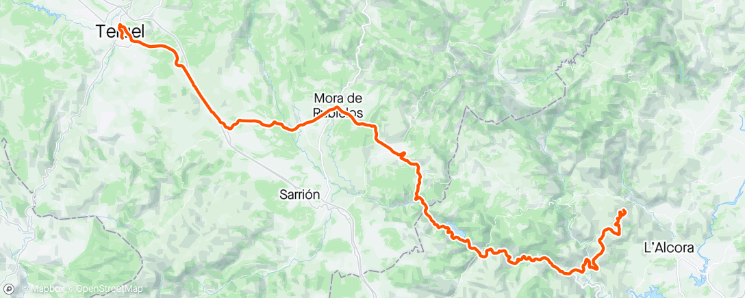 Map of the activity, Vuelta stage 3