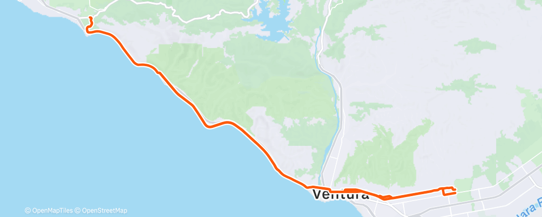 Map of the activity, Morning Ride