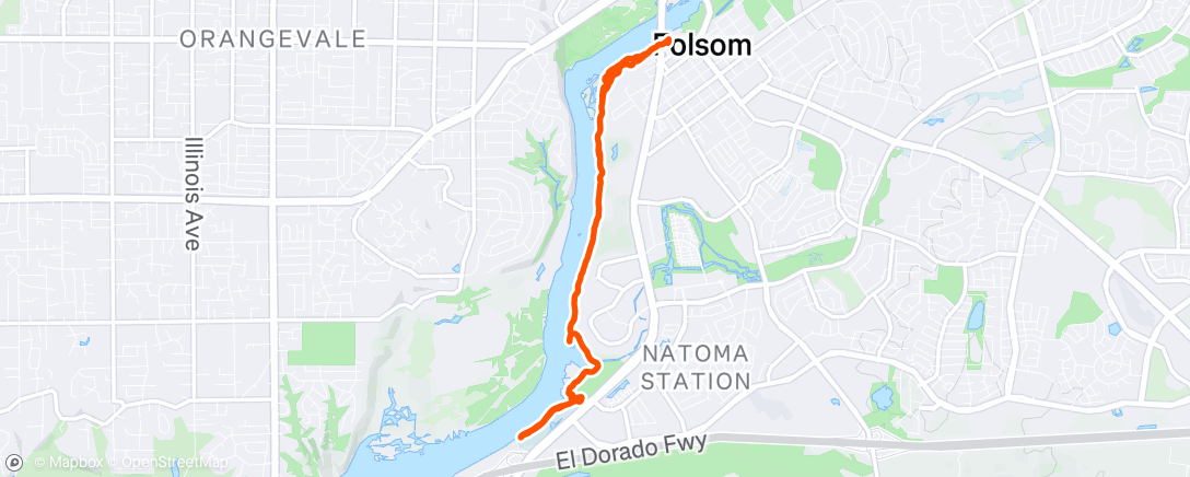 Map of the activity, Lunch Run