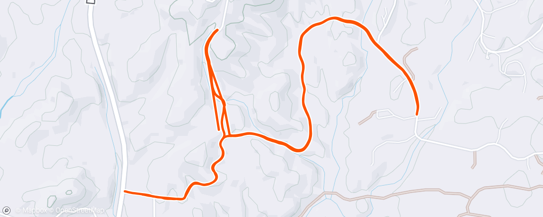 Map of the activity, Hills with Josiah