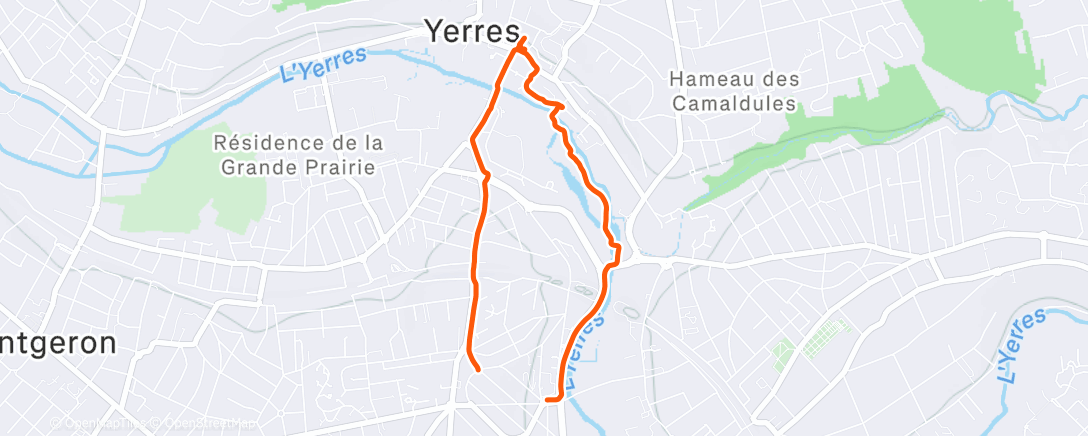 Map of the activity, Marché de Noël Yerres
