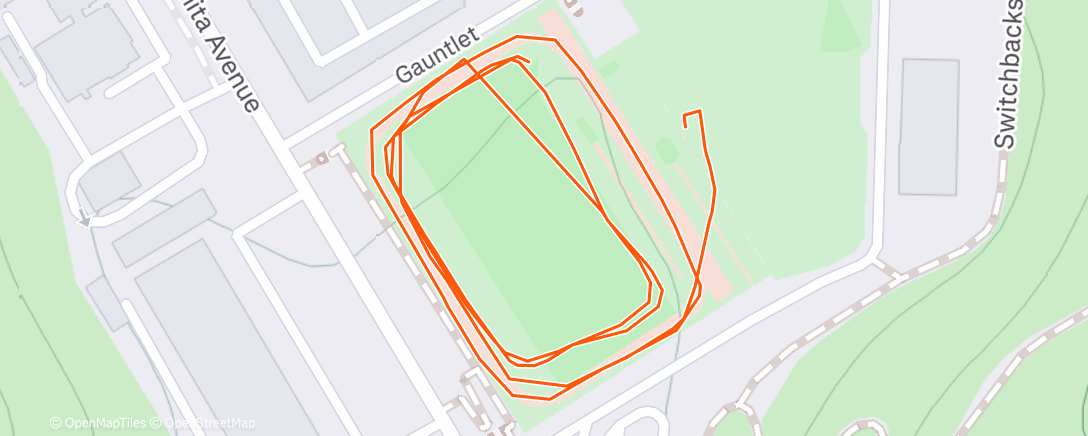 Map of the activity, Morning Run