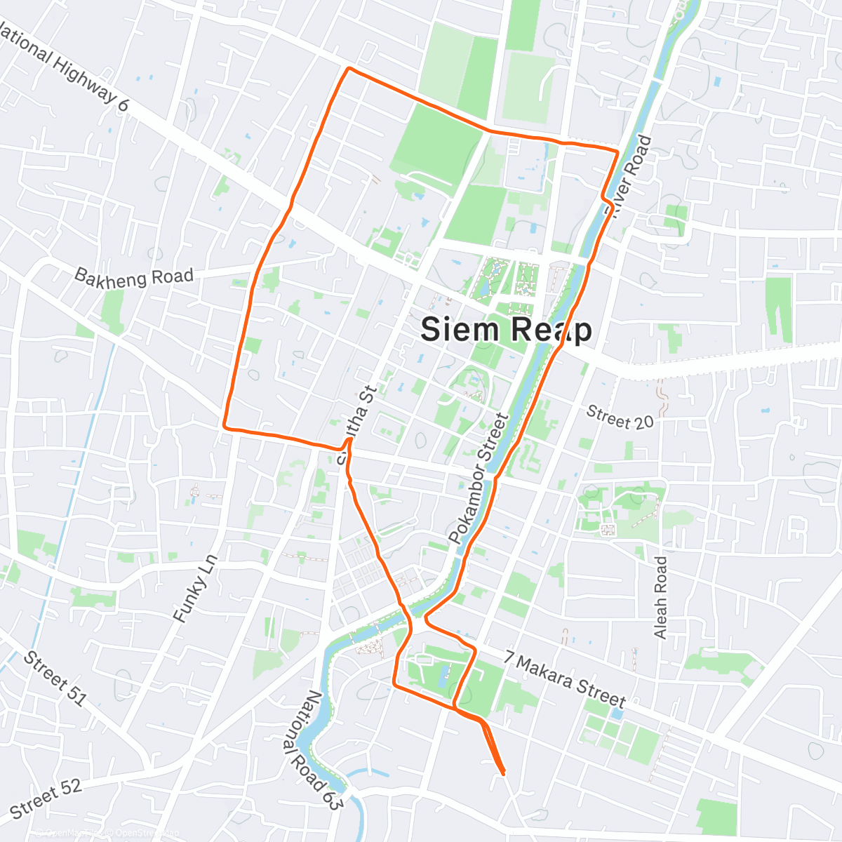 Map of the activity, Easy exploration of Siem Reap ✌️