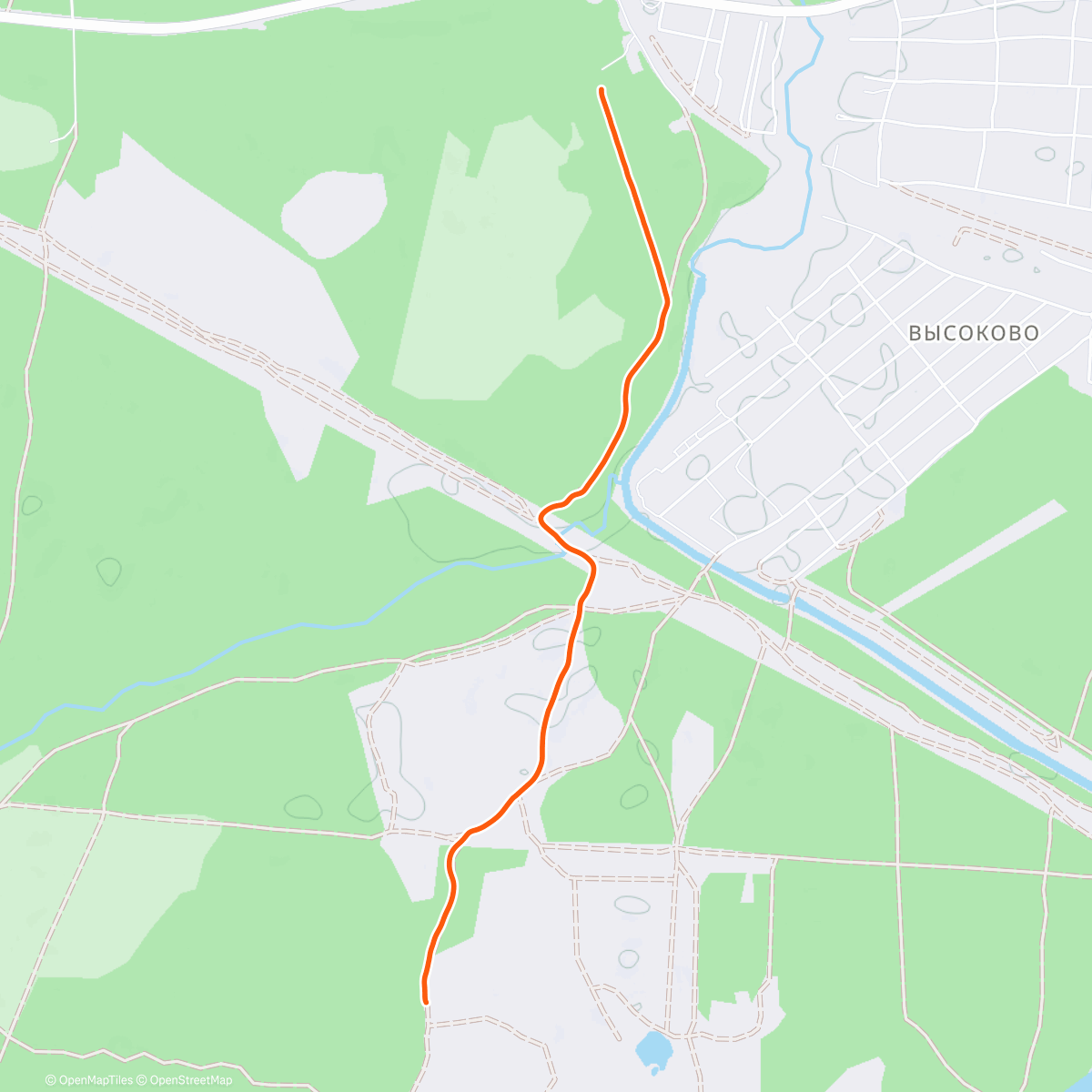 Map of the activity, Трейлраннинг (после обеда)