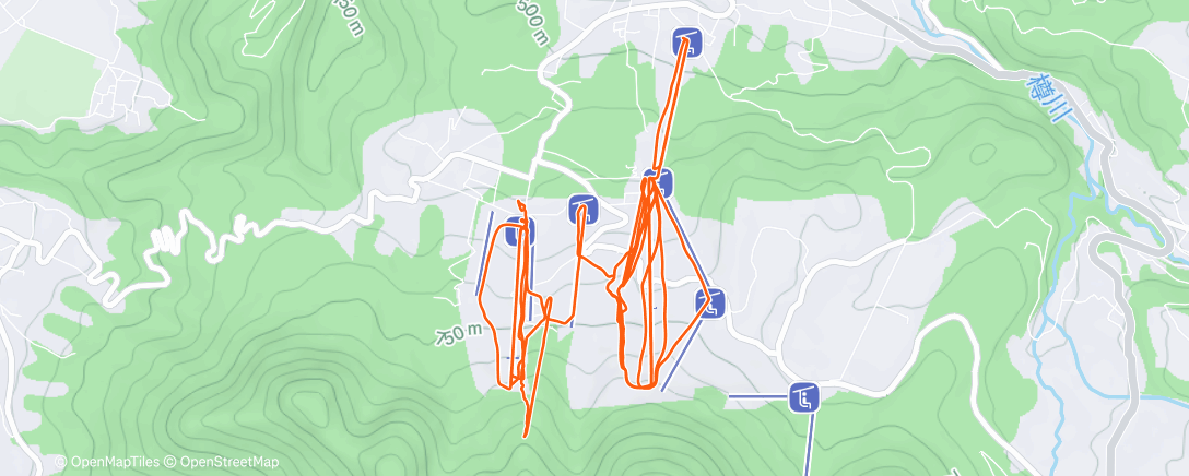 Карта физической активности (朝のアルペンスキー)