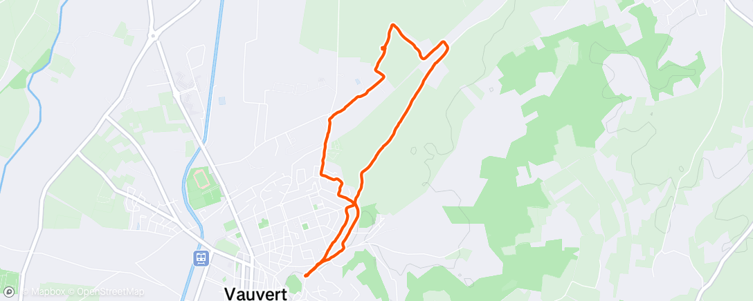 Map of the activity, Marche matinale