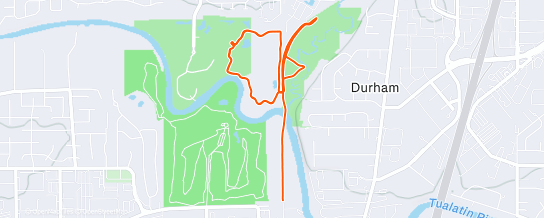 Map of the activity, Morning Run