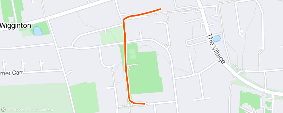Map of the activity, Lunch Workout
