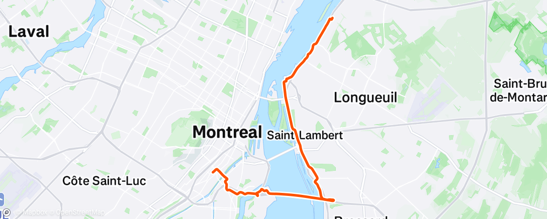 Map of the activity, Afternoon Ride