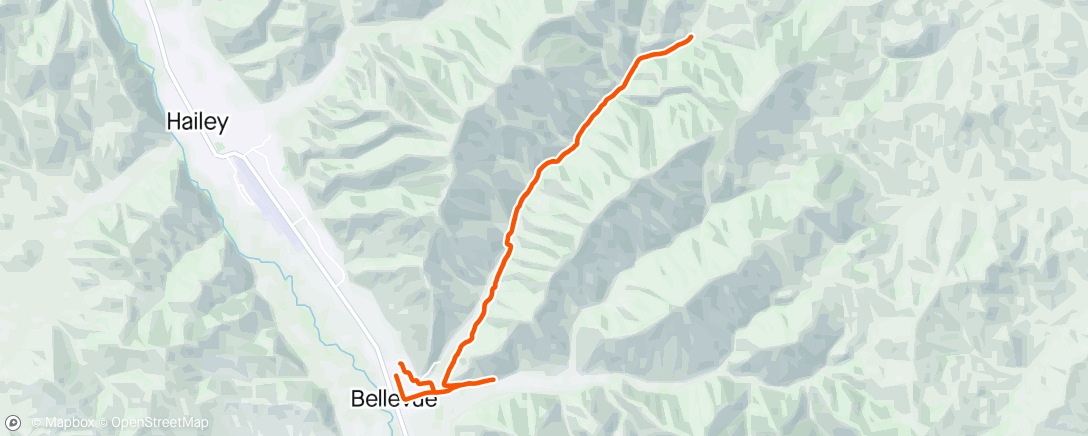 Map of the activity, Saturday Solo MTB