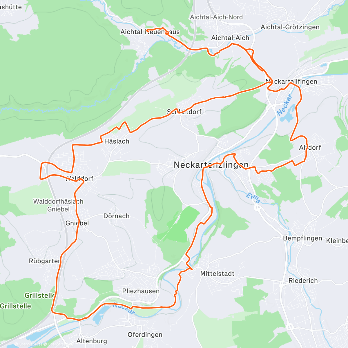 Карта физической активности (🚴‍♂️ Weihnachtsgebäckentsorgung 🤭 - ↗️505 Hm)