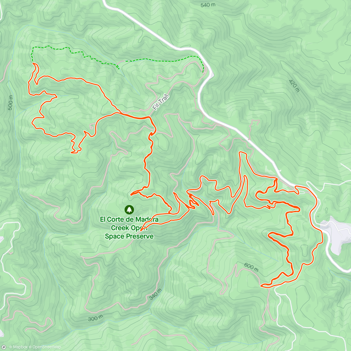 Map of the activity, Fairy Trails