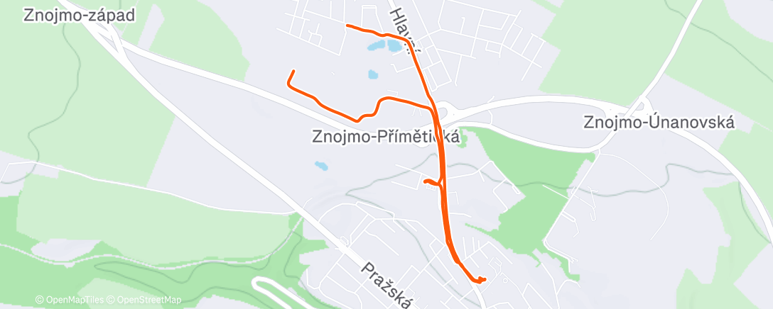 Map of the activity, Afternoon Walk