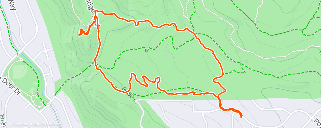 Map of the activity, Ute Walk