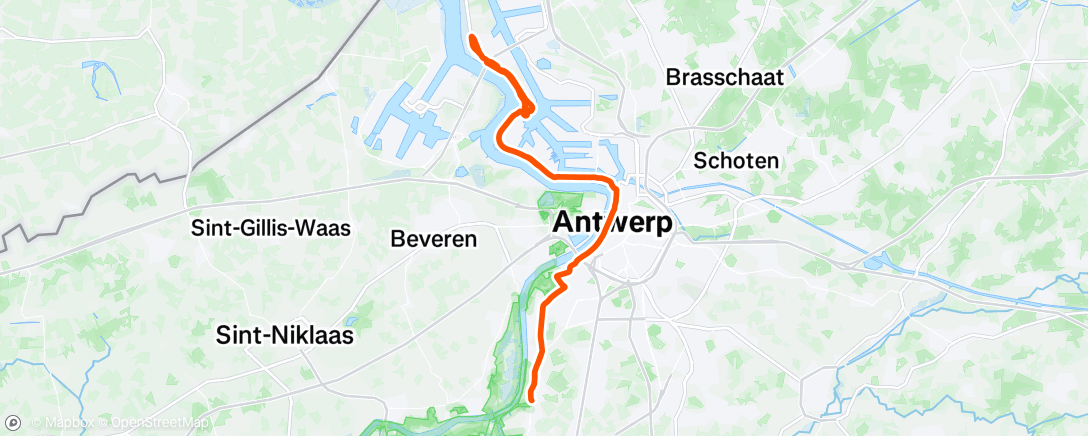 Map of the activity, Morning Ride